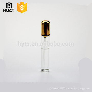 leeres kleines Glas 20ml Parfümflasche mit goldener Kappe